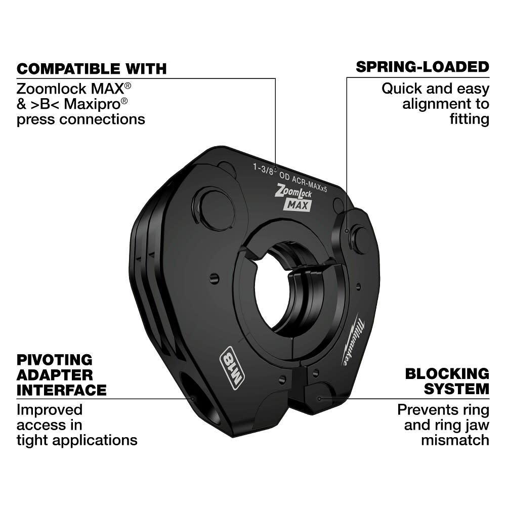 Milwaukee 1/4 Inch 7/8 Inch ZoomLock MAX and MaxiPro