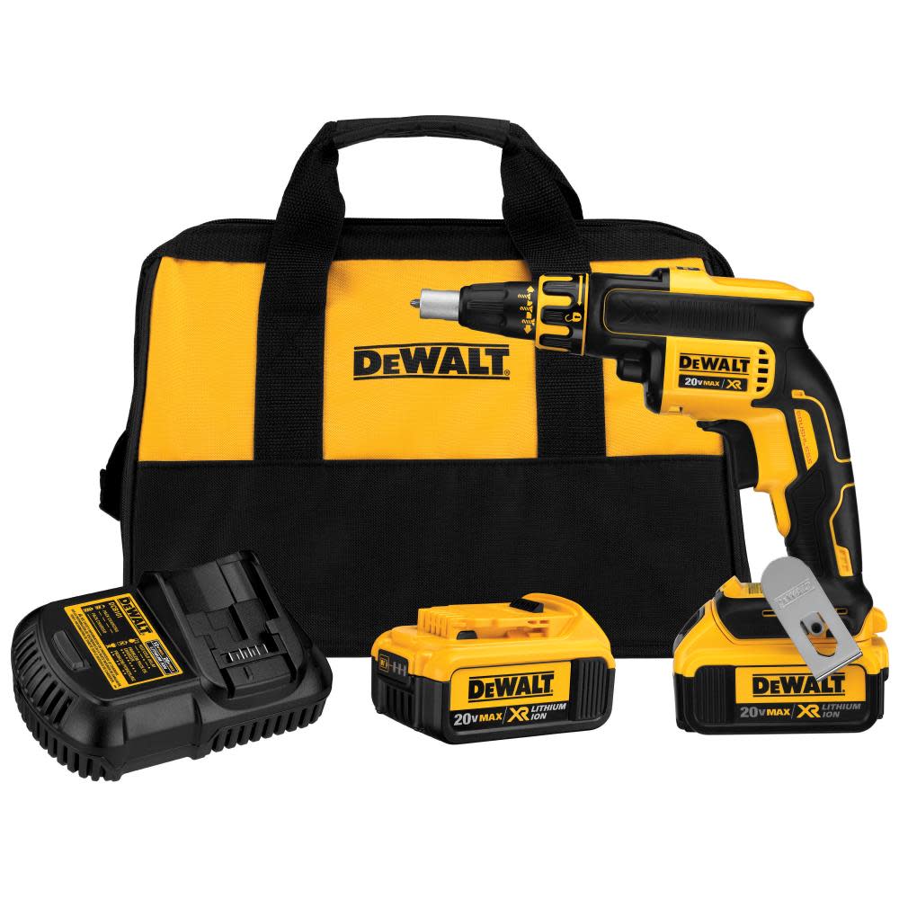 

DEWALT 20 V MAX XR Li-ion Brushless Drywall Screwgun Kit (4.0Ah)