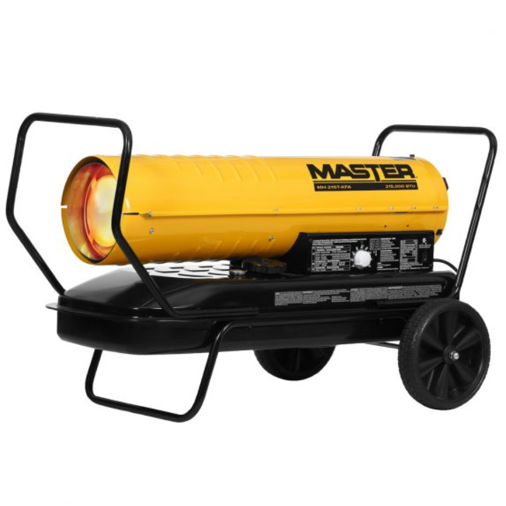 

Master Industrial Forced Air Heater 215000 BTU Diesel with Thermostat