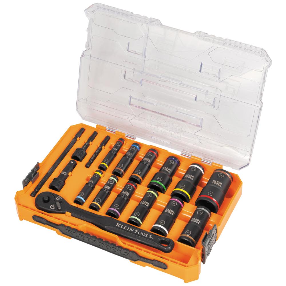 Klein Tools KNECT Flip Socket Set, 18 Pc 65626 - Acme Tools