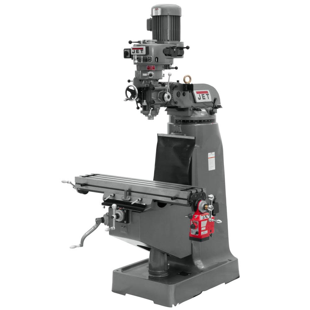 JET JTM-1 Mill with X-Axis Powerfeed JT9-690019 - Acme Tools