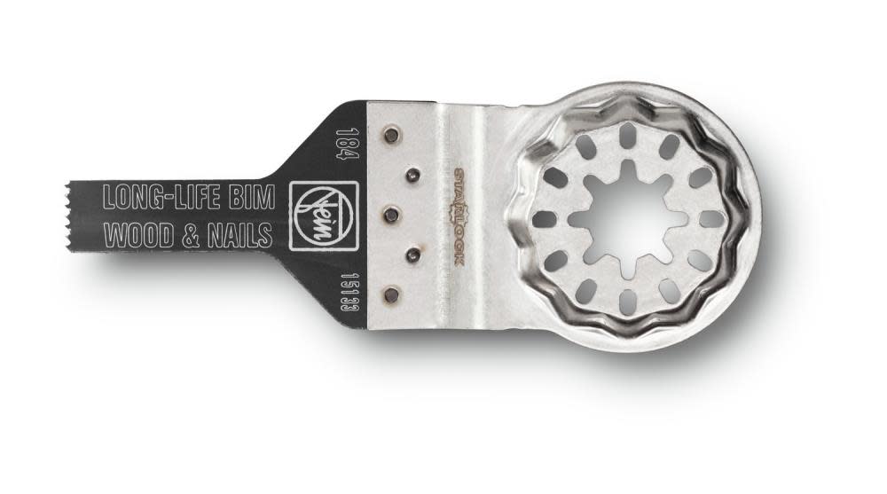 

Fein StarLock E-Cut 184 Long-Life Saw Blade with Bi Metal Teeth for All Woods Plasterboard and Plastic Materials