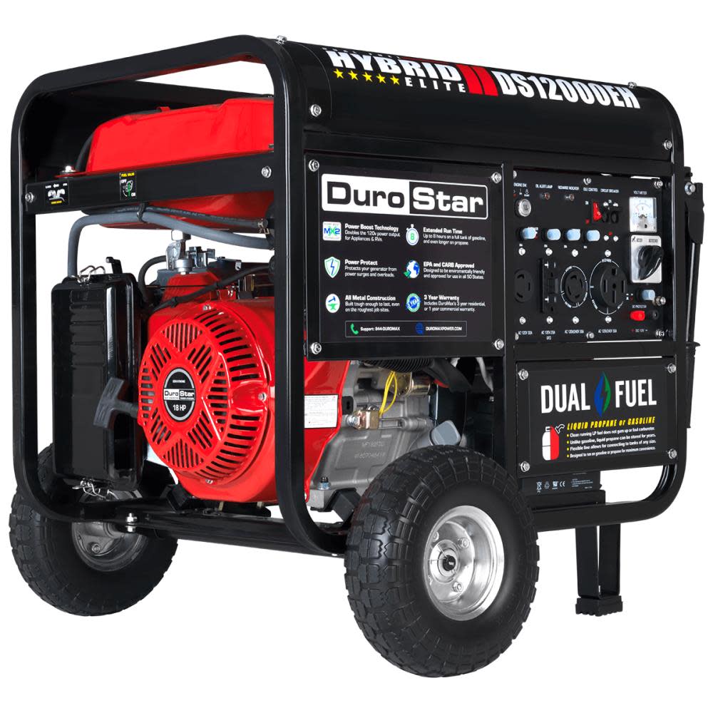 

Duromax 12000-Watt Dual Fuel Hybrid Portable Generator
