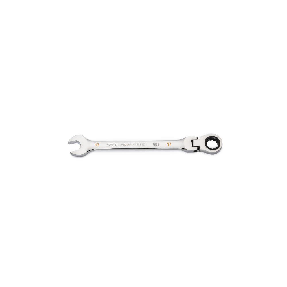 

GEARWRENCH 17mm 90T 12 Point Flex Head Ratcheting Combination Wrench