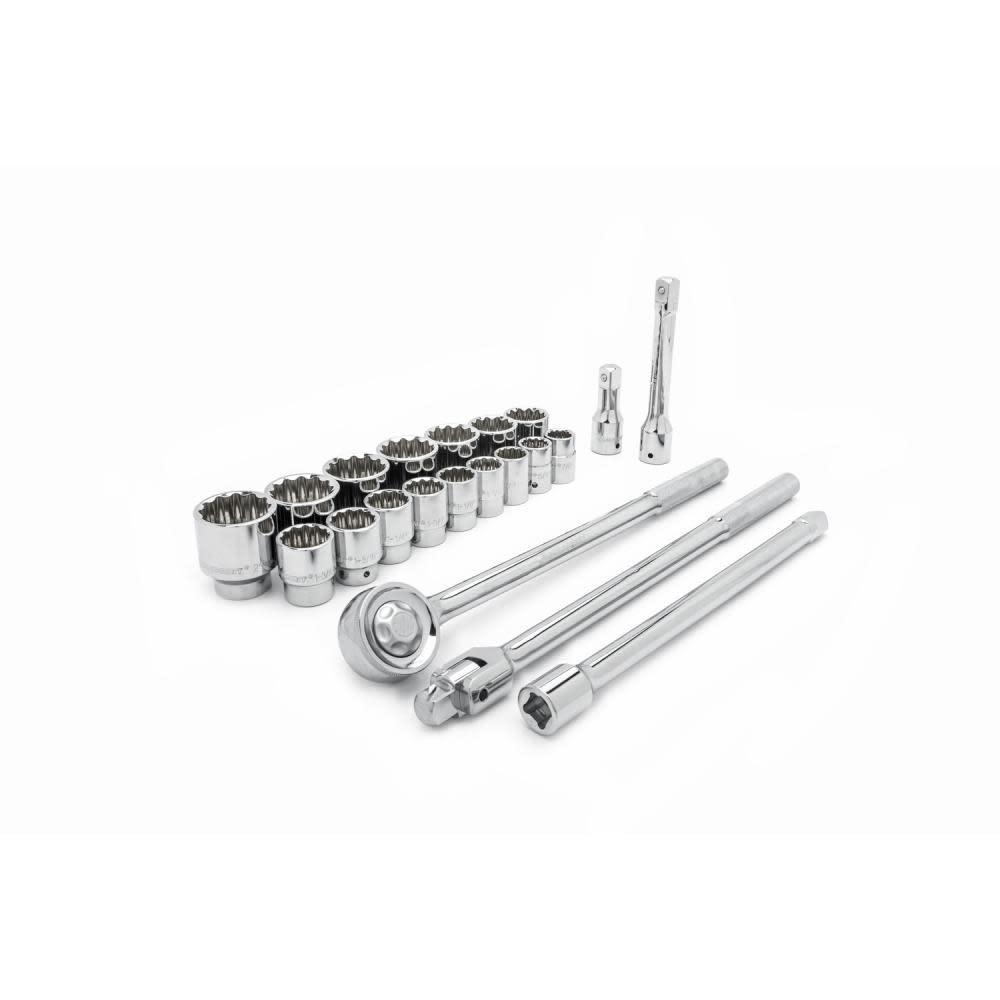

Crescent 21 Pc 3/4" Drive 12 Point Standard Mechanics Tool Set