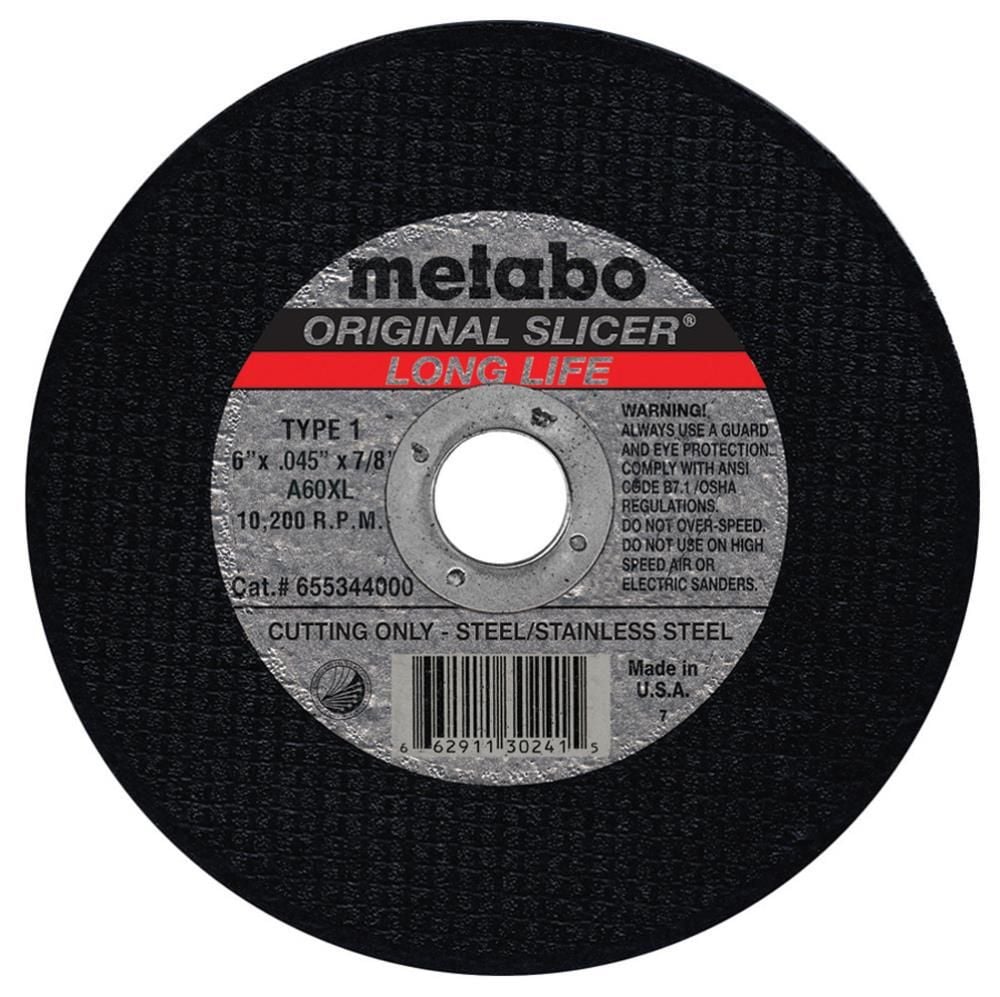 Metabo 5 In. x 0.045 In. x 7/8 In. LongLife Original Slicer Type 1