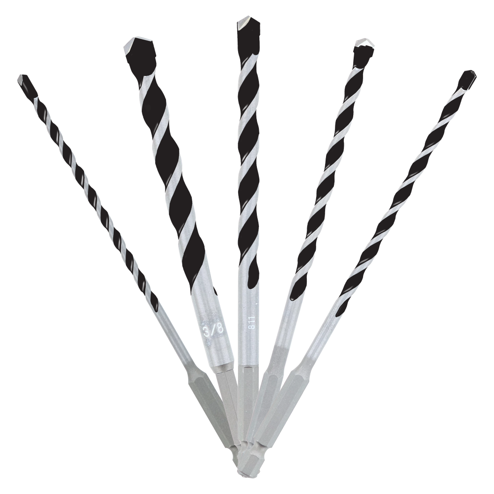

Diablo Tools 5 pc Multi-Material Carbide-Tip Hammer Drill Bit Set