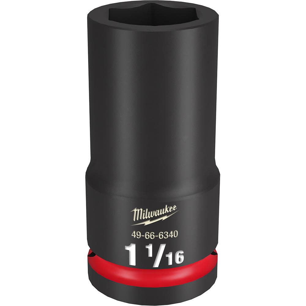 

Milwaukee Impact Socket 3/4" Drive 1 1/16" Deep 6 Point