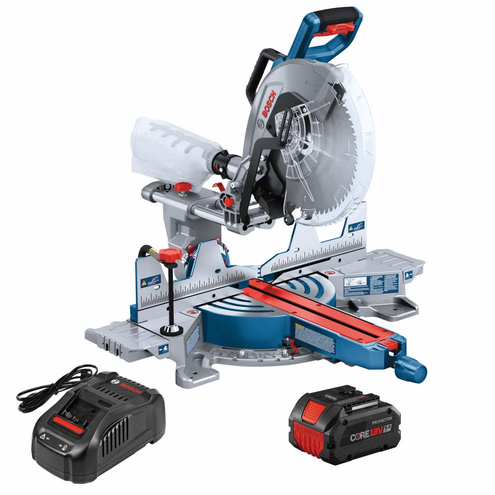 

PROFACTOR™ 18V Surgeon 12 In. Dual-Bevel Slide Miter Saw Kit with (1) CORE18V 8.0 Ah PROFACTOR Performance Battery