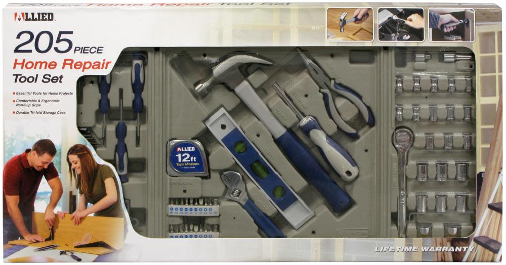 

Allied International 205 pc. Home Repair Tool Set