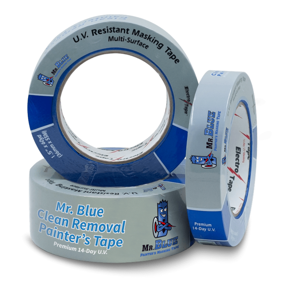 

Electro Tape 3 In x 180 Ft Mr. Blue 14 Day Clean Release Painters Masking Tape - 1 Roll