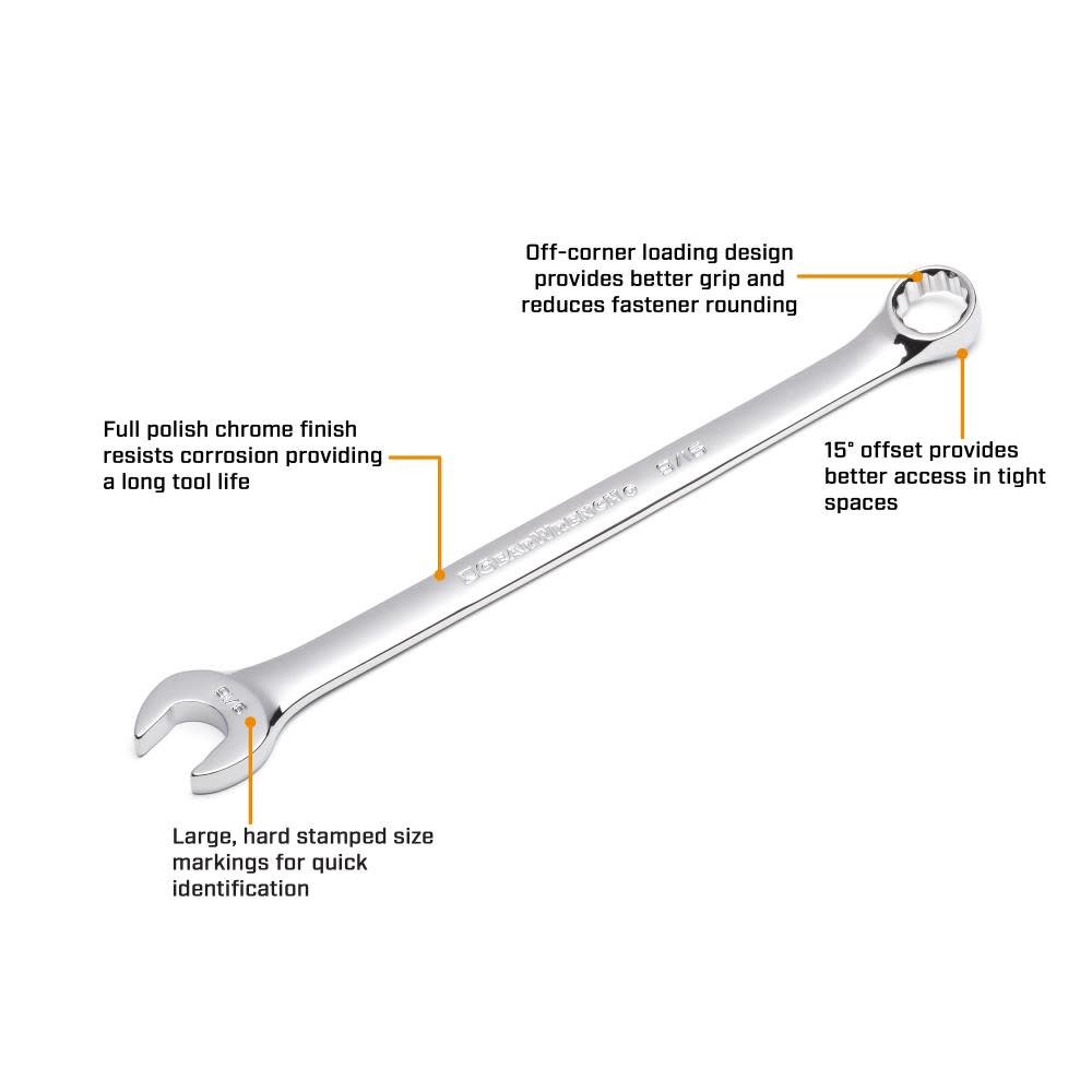 with Rolling Pouch. Chrome plated :1/4 to 3/4 SAE Size range Trepot 9 Piece 12 Point durable Combination Wrench Set,Open End and Box End Wrench Set with Rolling Pouch. Chrome plated :1/4 to 3/4 SAE Size range Trepot 9 Piece 12 Point durable Combination Wrench Set,Open End and Box End Wrench Set
