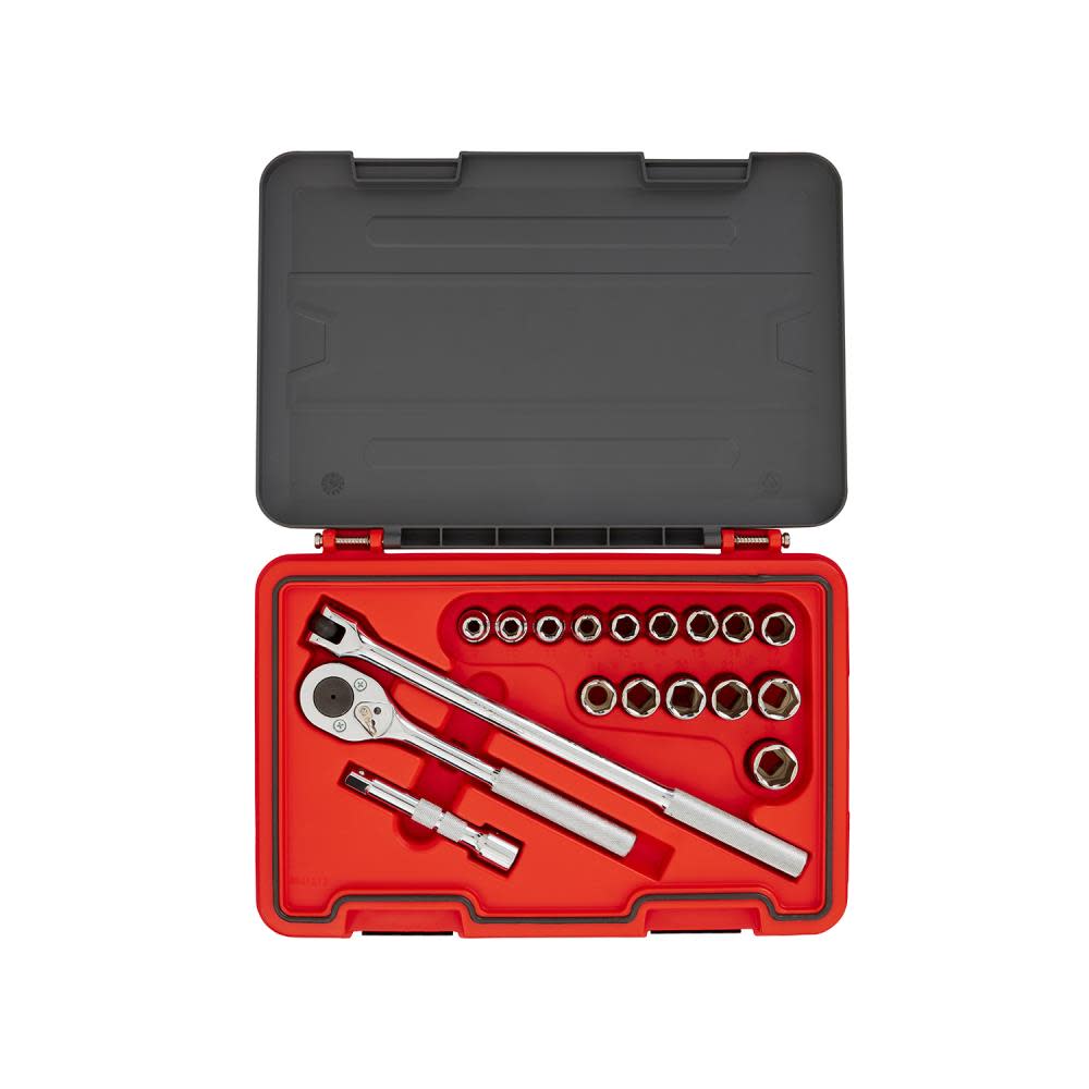 Proto Socket Set 1/2 DR 18pc MM 6pt