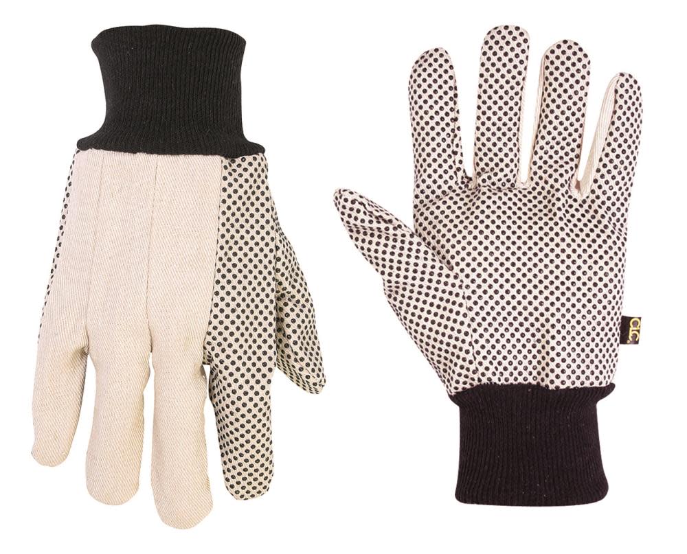 

CLC Cotton Canvas Gloves with PVC Gripper Dots - L