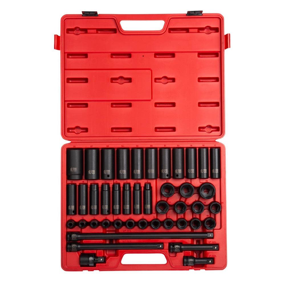 Sunex 43 pc. 1/2 In. Drive Master Metric Impact Socket Set 2569