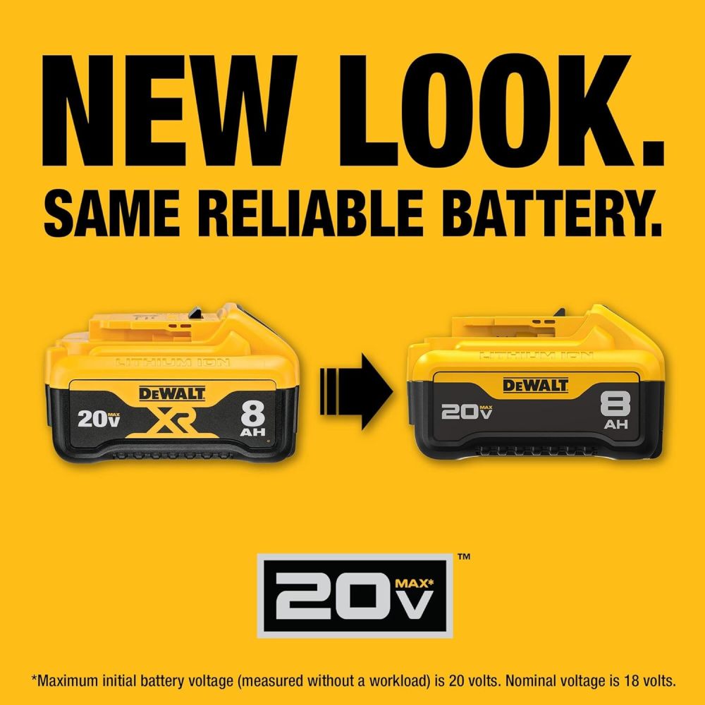 DEWALT 20V MAX 20V 8Ah Lithium Ion Power Tool Battery Pack with