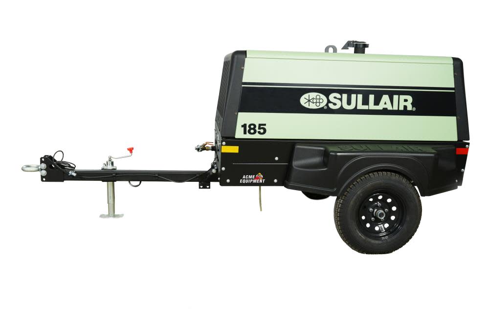 Modderig magnifiek bemanning Sullair Portable Air Compressor 185CFM 49HP Rotary Screw  185-DPQ-KUB-T4F-CWP from Sullair - Acme Tools