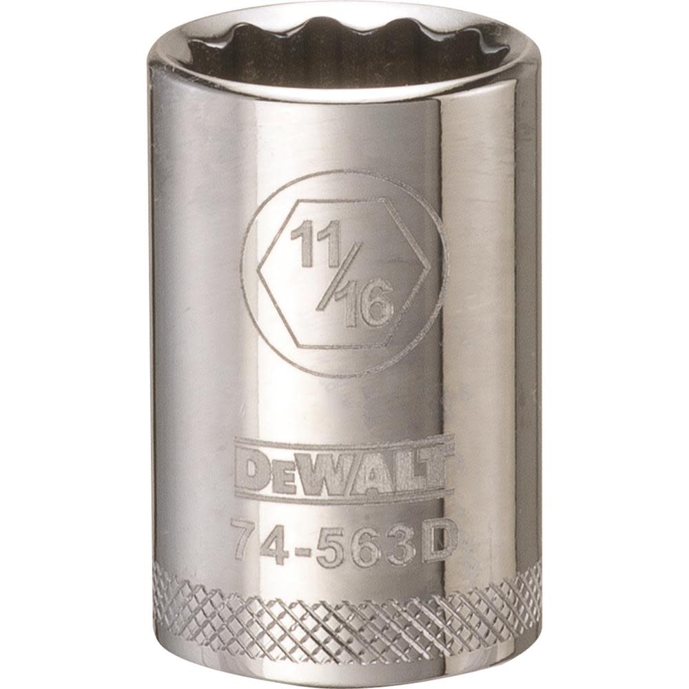 

DEWALT Socket 12 Point 1/2" Drive 11/16" SAE