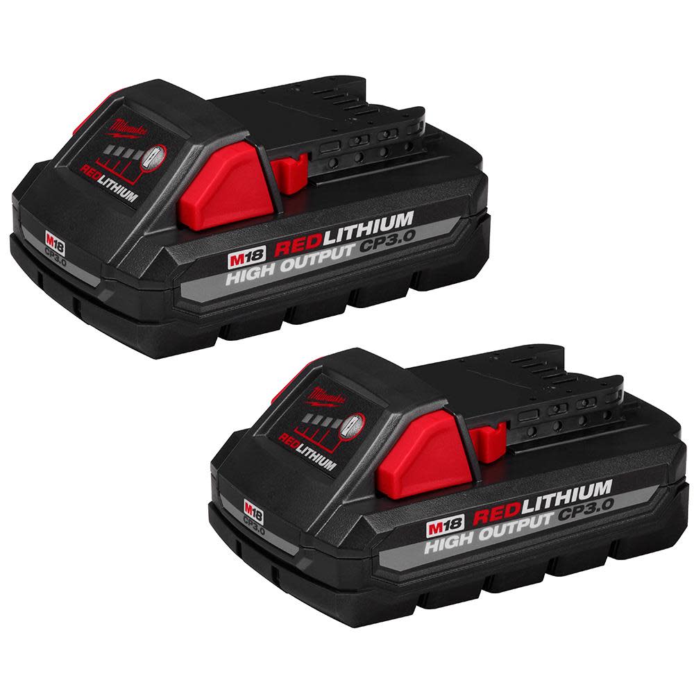 Milwaukee M18 REDLITHIUM HIGH OUTPUT CP3.0 Battery 2 Pack 48 11 1837 Acme Tools