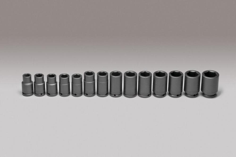 

Wright Tool 3/4" Dr 6pt Standard Metric Impact Socket Set 14pc