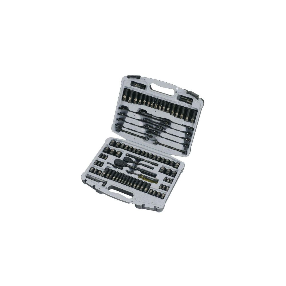 Stanley 99-Piece Black Chrome and Laser Etched Socket Set 92