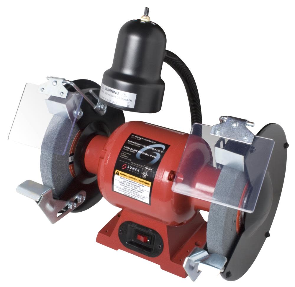 

Sunex 8 In. Bench Grinder with Light