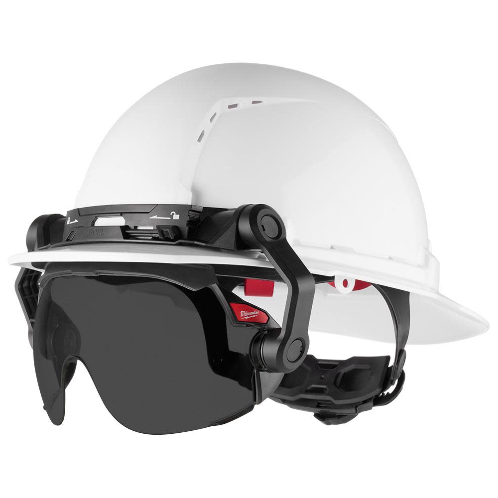 Milwaukee BOLT Gasketed Eye Visor - Tinted Dual Coat Lens for BOLT Safety Helmets & BOLT Hard Hats