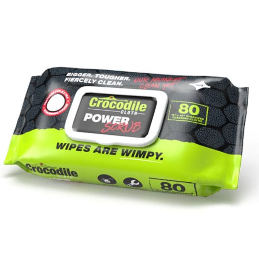 

Crocodile Cloth Power SCRUB Wipe 80pk