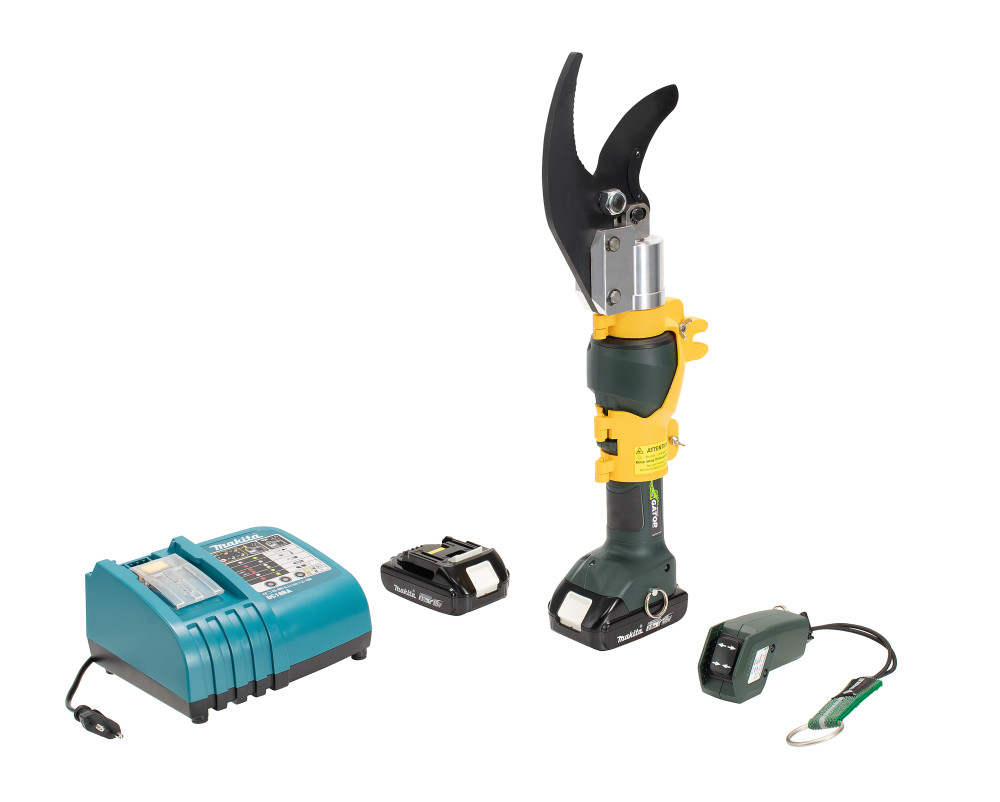 Greenlee Remote Battery Powered Pruner Kit with 230V Charger and 2 ...