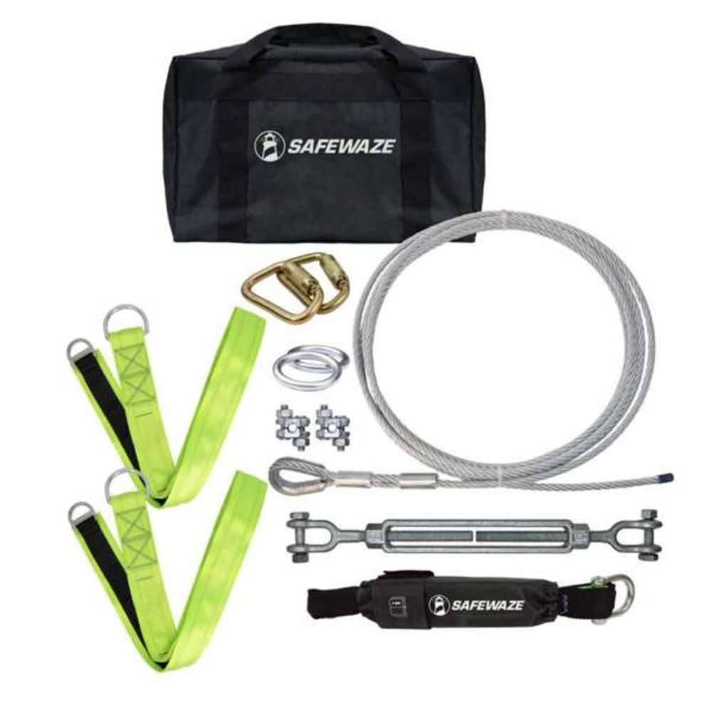 Safewaze 30 Ft. Cable HLL Cross Arm Straps, Web Energy Absorber 019