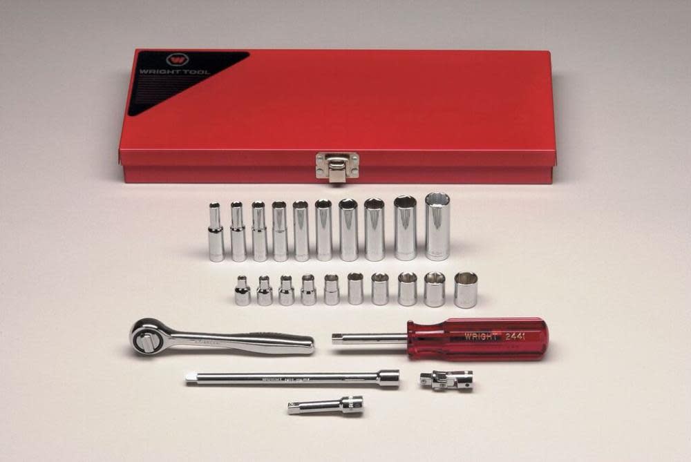 

Wright Tool 1/4 In. Drive 23 pc. 6 pt Standard & Deep Socket Set