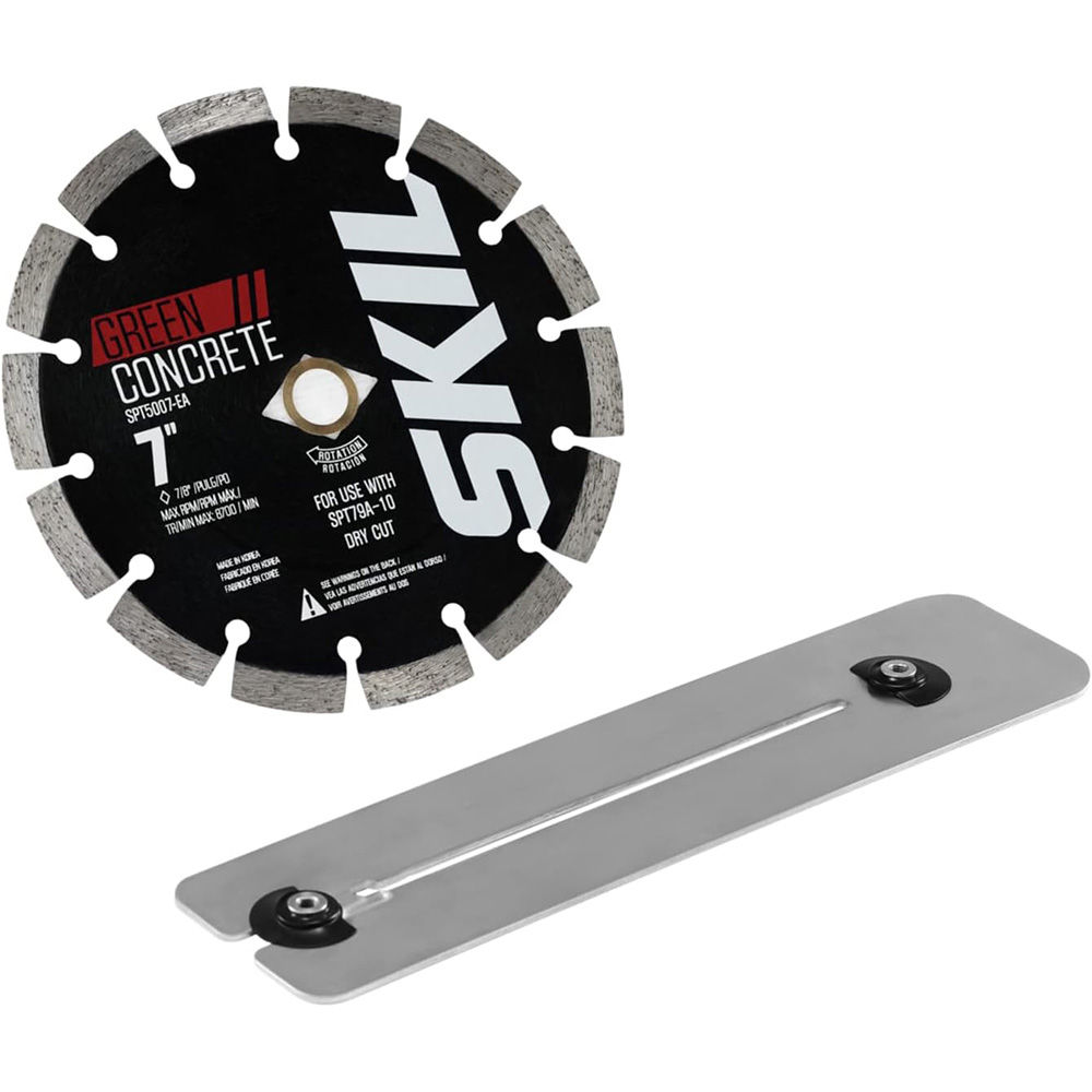 SKIL Stainless Steel Compression Skid Plate with Anti-spalling Slot 7in ...