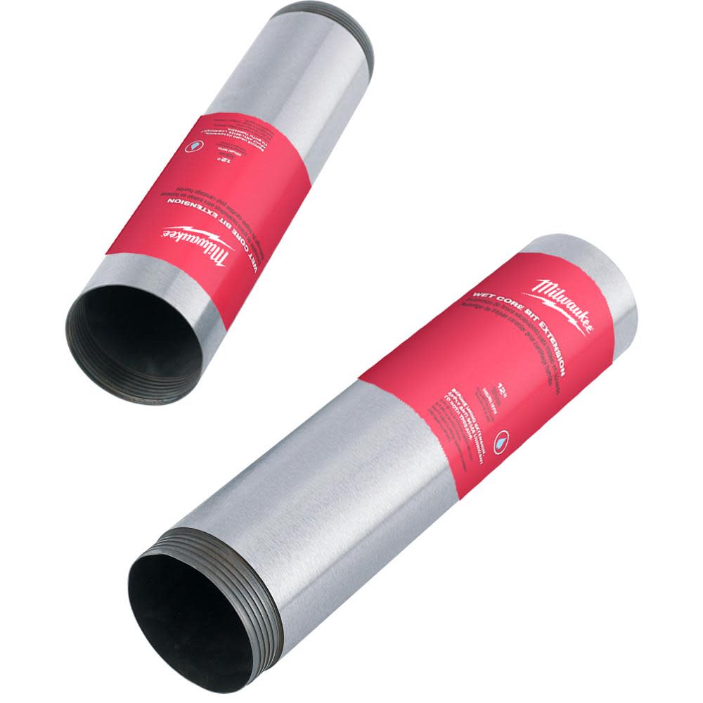 

Milwaukee 1-1/2 in. x 12 in. Diamond Premium Wet Core Bit Extension