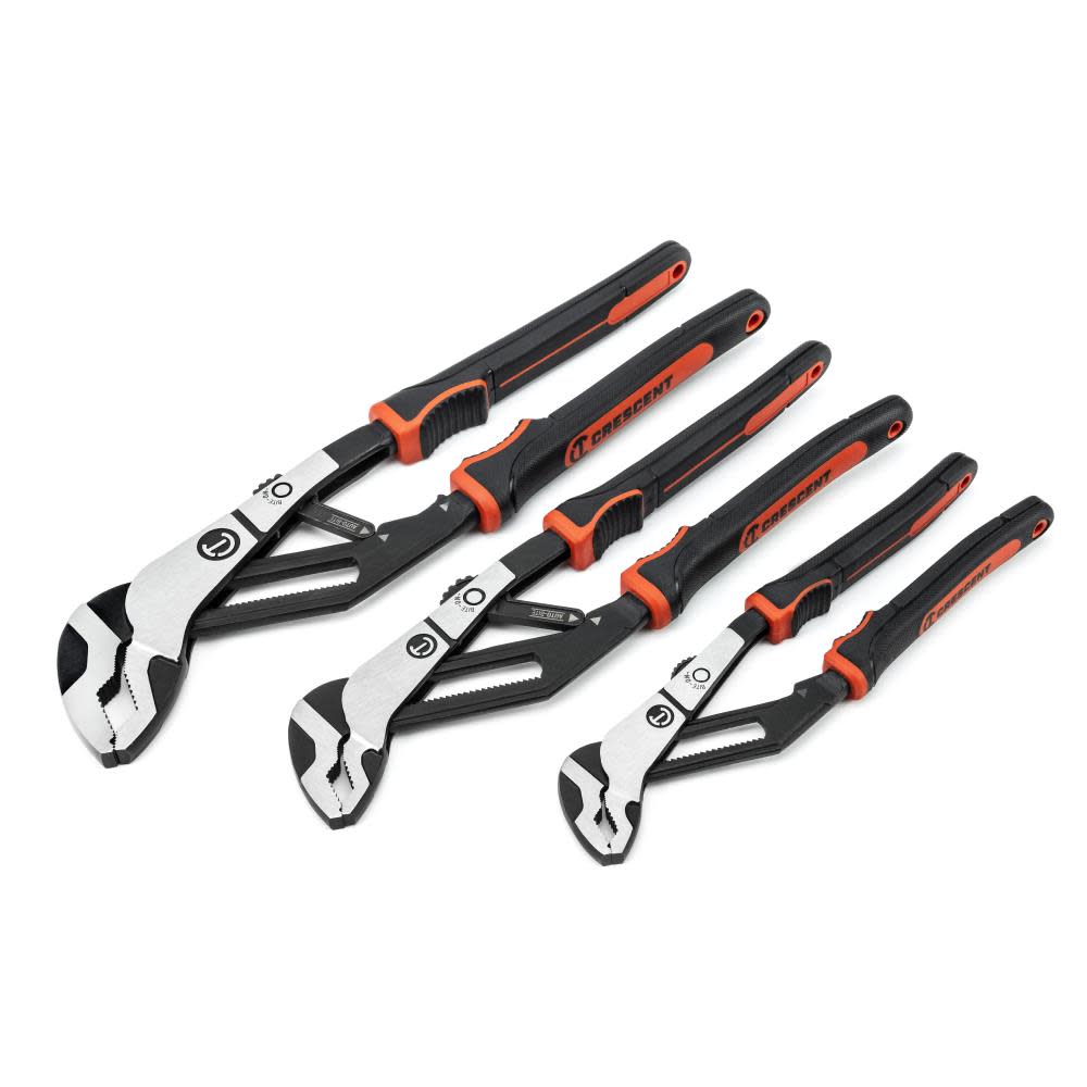 Crescent Z2 Auto-Bite Tongue and Groove Plier Set 3pc