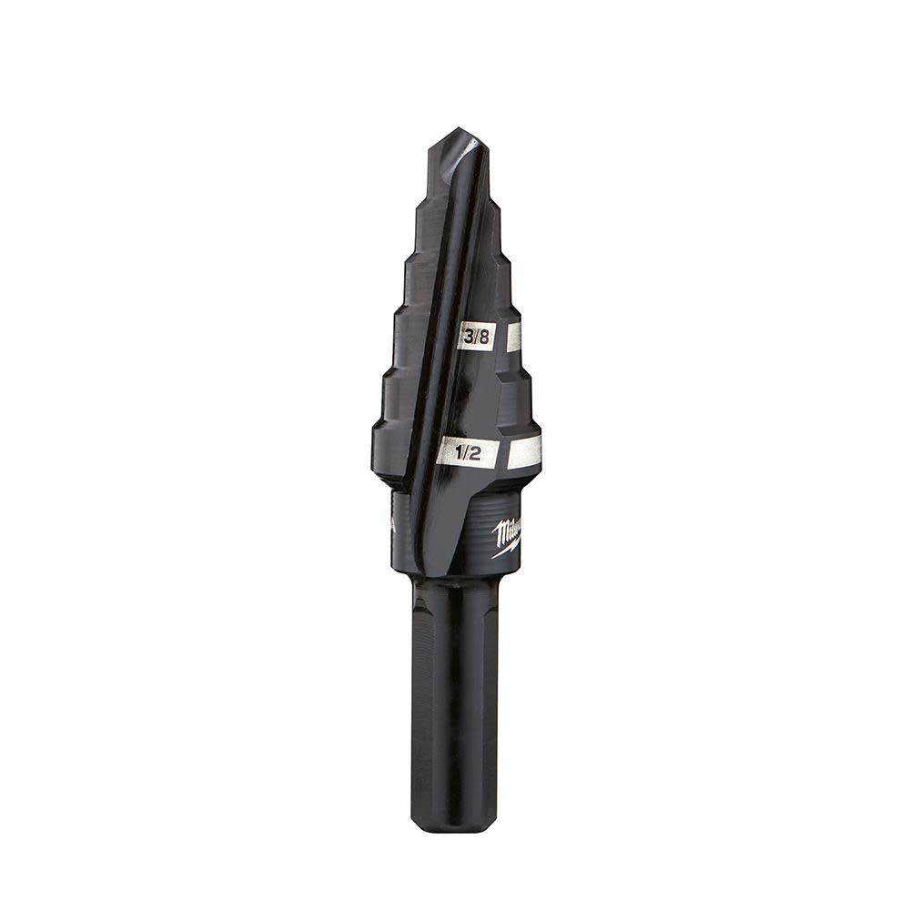 Milwaukee #6 Step Drill Bit 3/8 in. & 1/2 in. x 1/16 in.