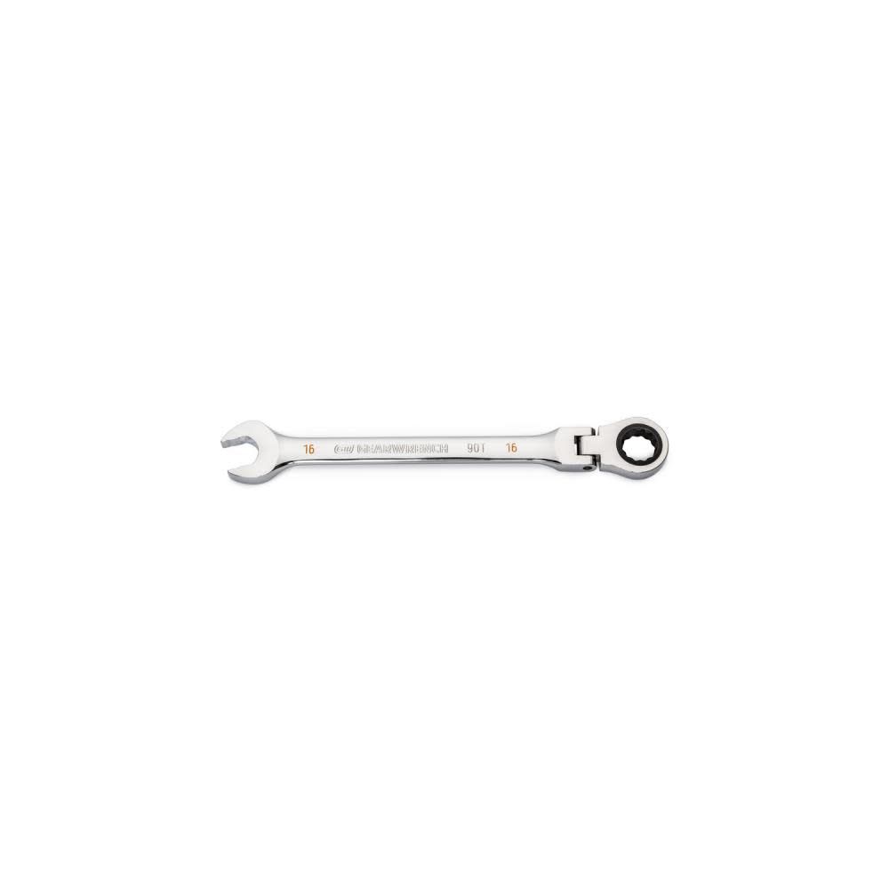 GEARWRENCH 16mm 90T 12 Point Flex Head Ratcheting Combination Wrench