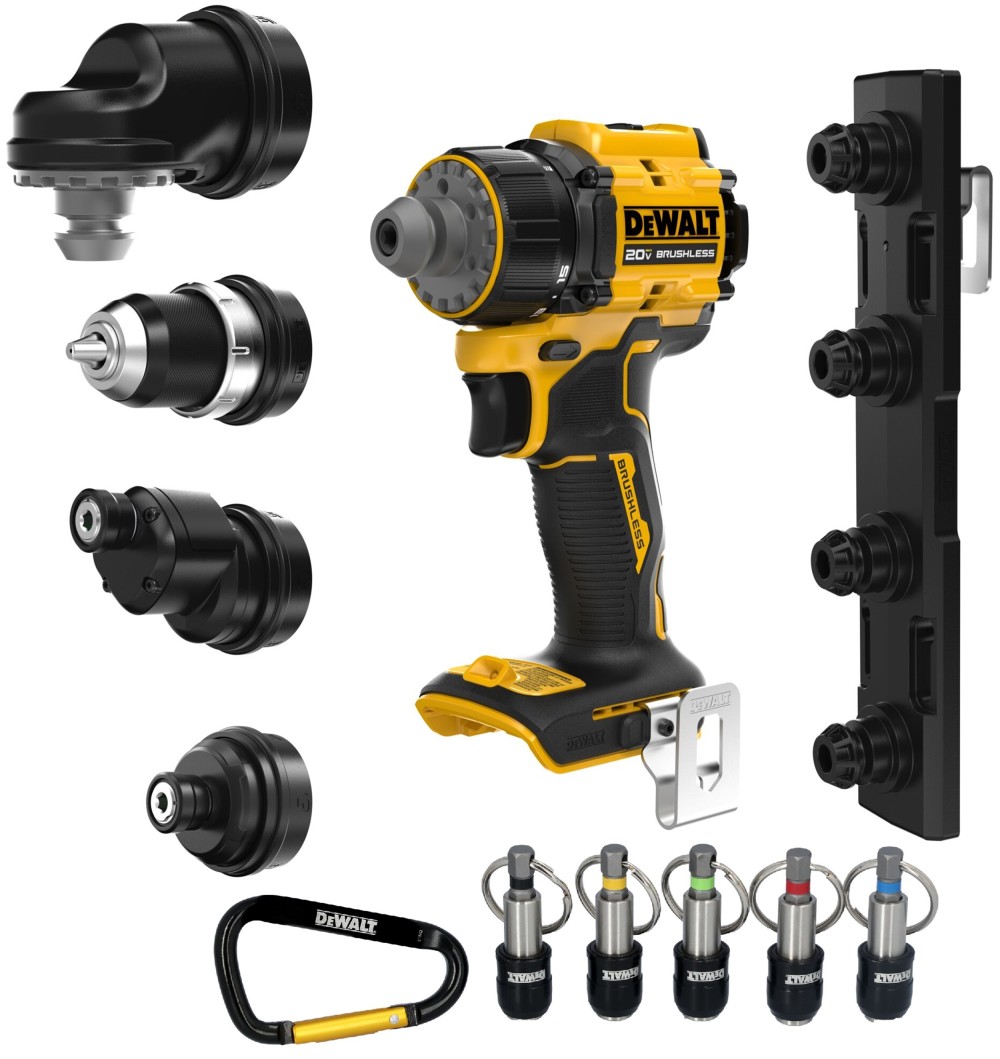 DEWALT ATOMIC 20V MAX Multi-Head Drill Driver (Bare Tool) & Key Ring ...