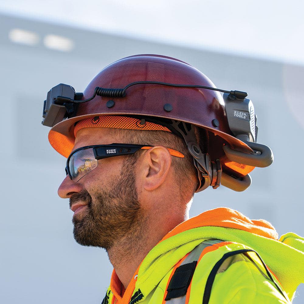 Hard Hat, Non-Vented, Full Brim Style with Headlamp - 60406