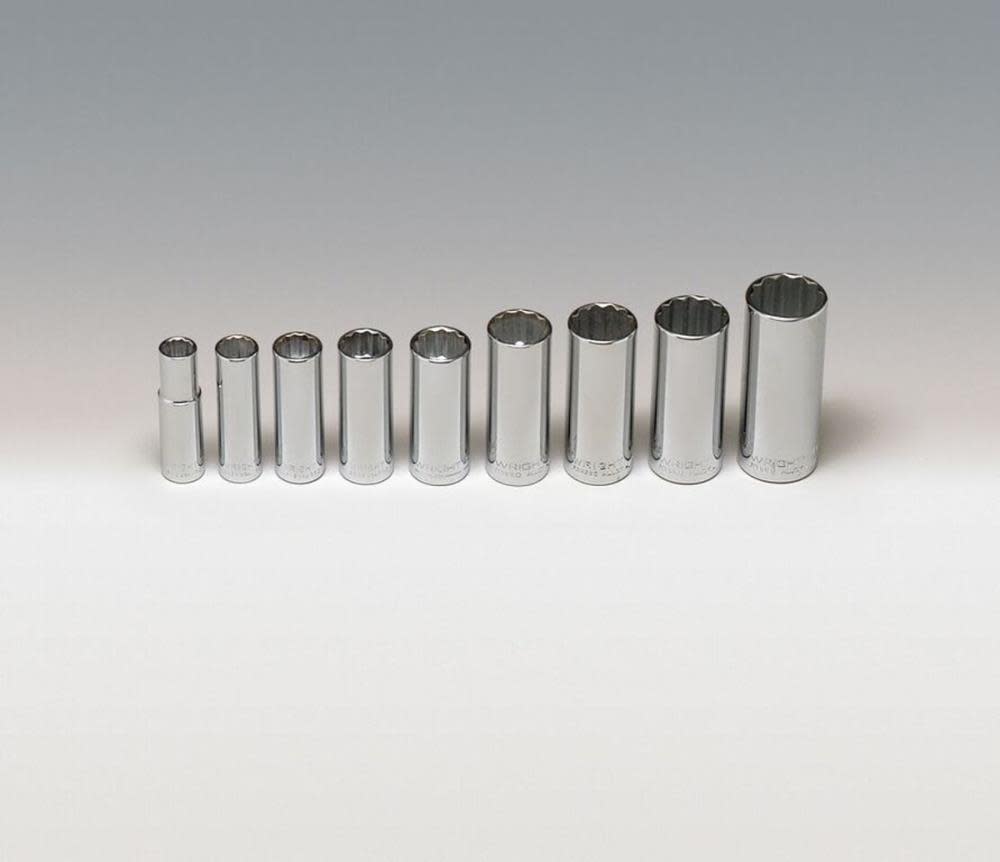 300W2 3/8 In. Dr. 8 pc. 12 Pt. Deep Socket Set 3/8 In. t sku 300W2