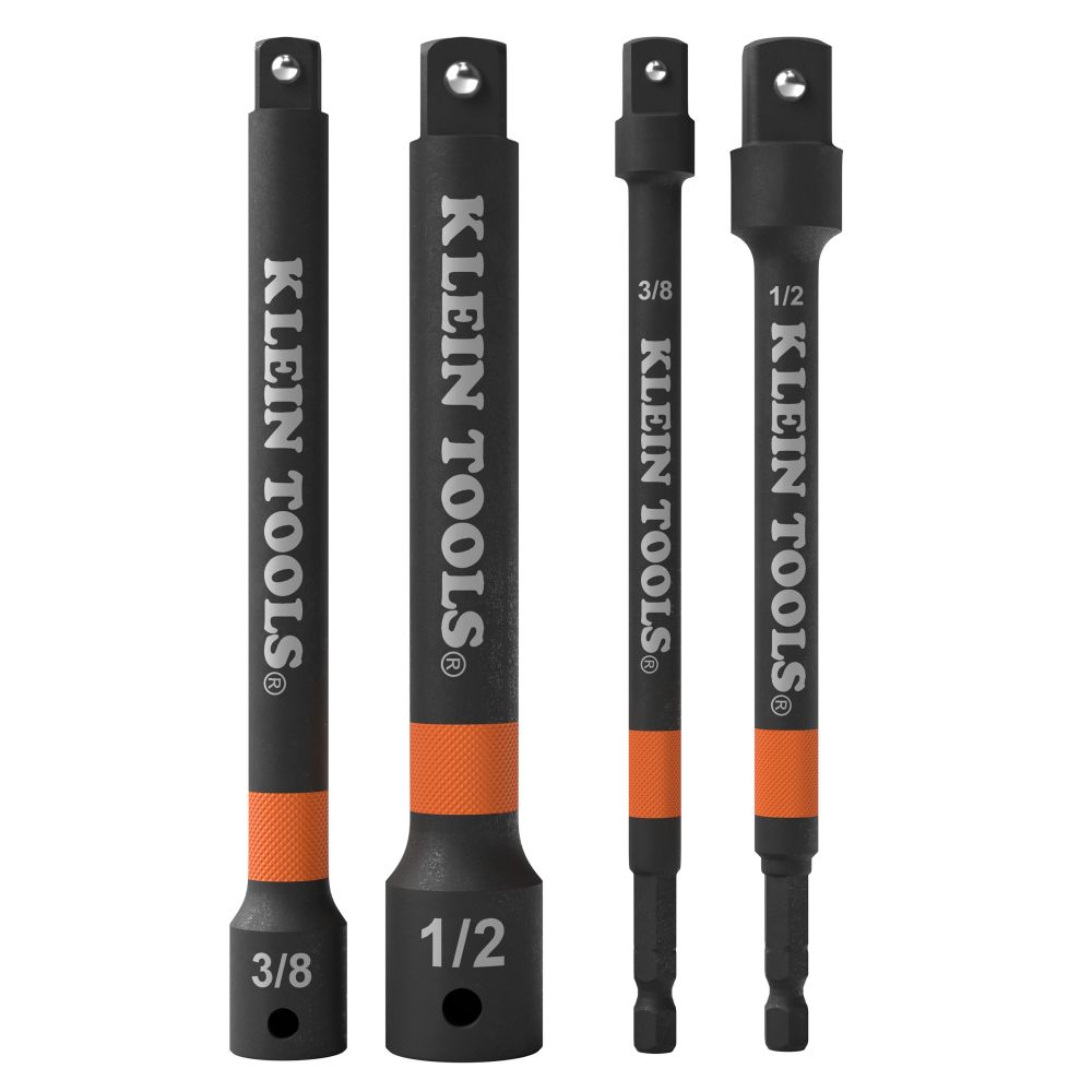 Klein Tools 6 Inch Impact Driver and Socket Extension Bar Set 4 Piece ...