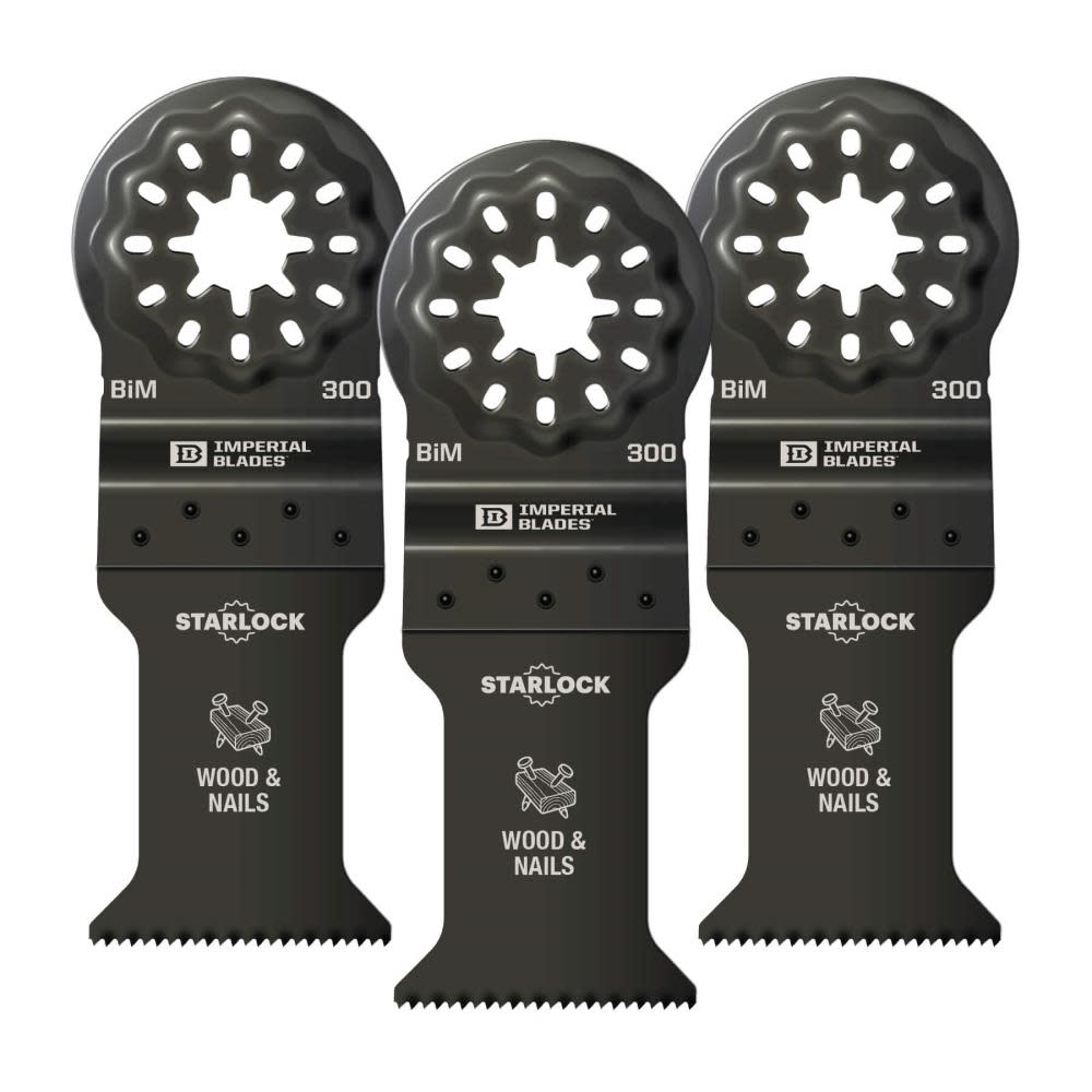 

Imperial Blades Starlock 1 3/8" Standard Wood & Nails Blade 3pc