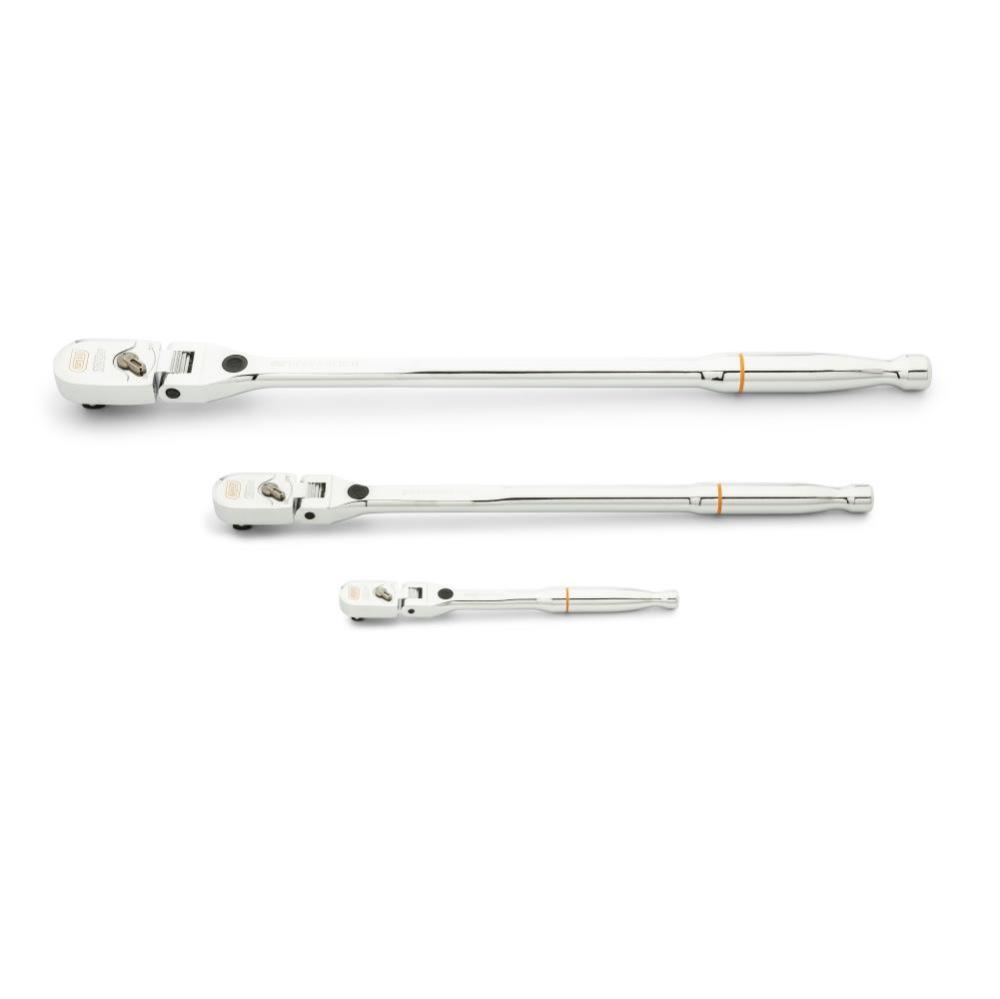 

GEARWRENCH Ratchet Set 1/4" 3/8" 1/2" Drive 120XP Locking Flex Head 3pc