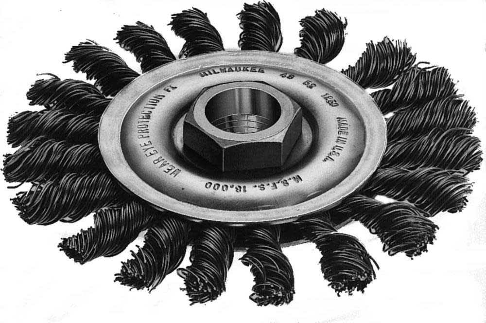 Milwaukee 4 in. Carbon Steel Full Cable Twist Knot Wheel