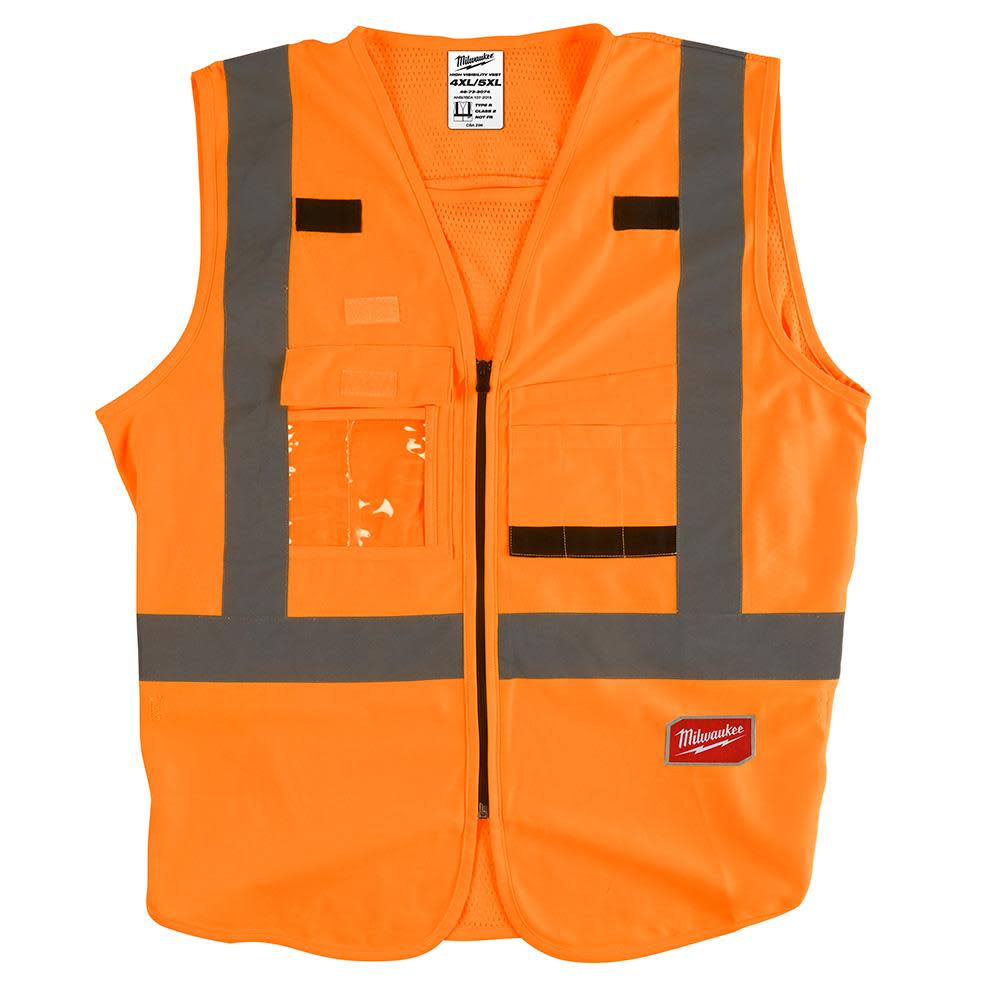 

Milwaukee High Visibility Orange Safety Vest S/M CSA
