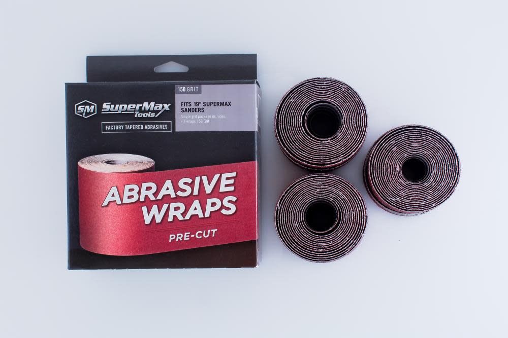

Supermax Tools 3 Pack Box 80 Grit Pre-Cut Abrasive for 19-38 Drum