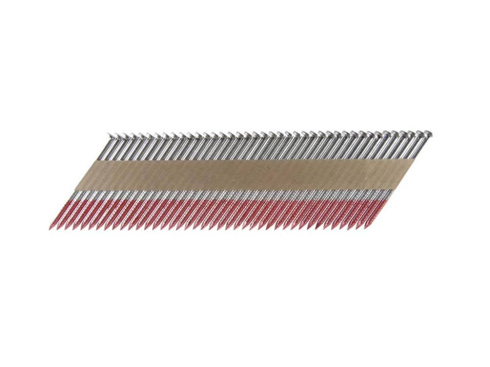 (2.5M) 3-1/4 In. x .120 Offset Round Head Paper Collated Hot Dipped Galvanized Ring Shank Framing Nails, 2,500/Box - 314X120HDR/33 - By Brand  sku 314X120HDR/33