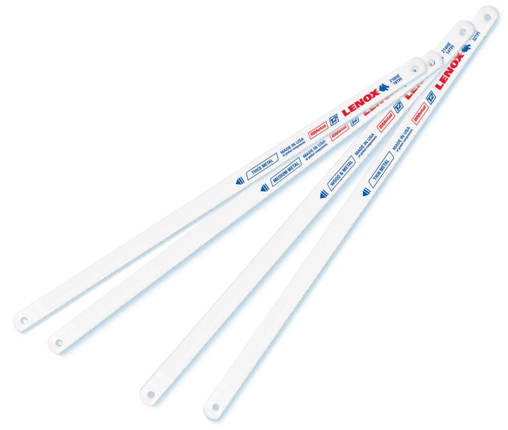 

Lenox 12 In. x 1/2 In. x 0.023 In. 14 TPI T2 Metal Cutting Hacksaw Blade 10 pk.