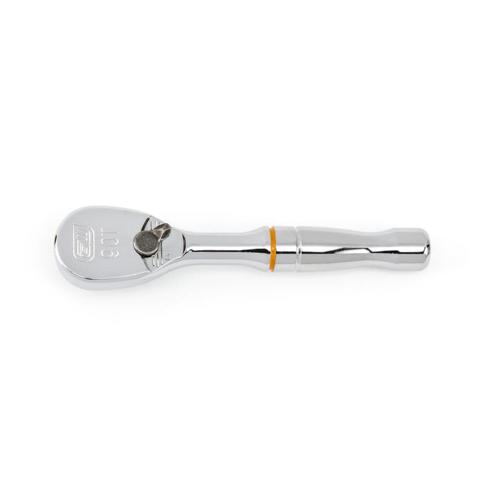 

GEARWRENCH 3/8 Drive 90-Tooth Compact Head Stubby Teardrop Ratchet 4-1/2""