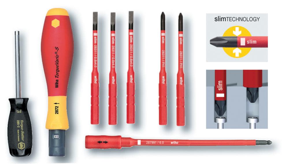Wiha Insulated TorqueControl 8 Pc. Set - 10-50 in/lbs. - Slotted/Phillips