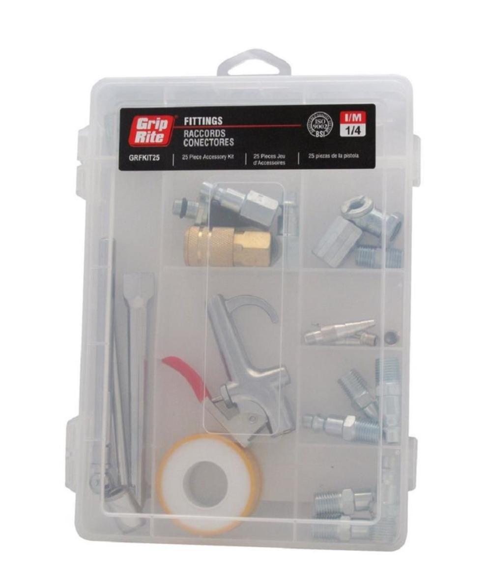 Grip Rite-GRFKIT25 25-Piece Fitting and Air Hose Accessory Kit 